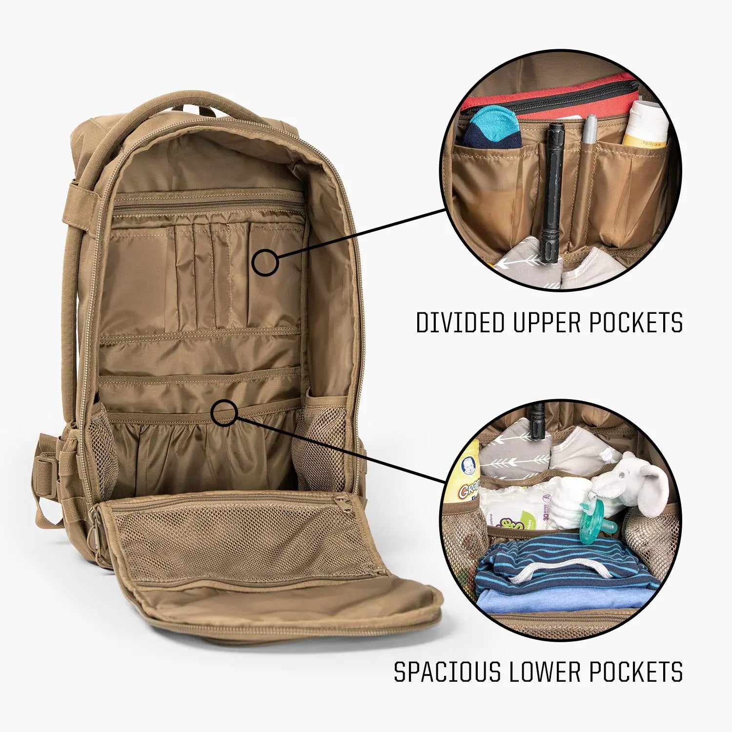 Mens Diaper Bag Backpack